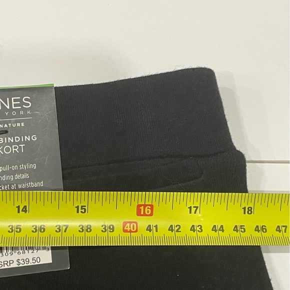 50- NWT Jones New York “The Binding Skort” Women’s size Large Black Key Pocket - Picture 7 of 9